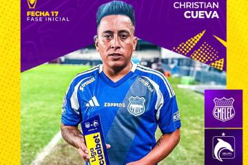 Cueva: "Se siente un calor increíble de la hinchada de Emelec"