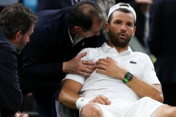 Dimitrov se lesionó cuando derrotaba por 2-0 a Sinner en Wimbledon