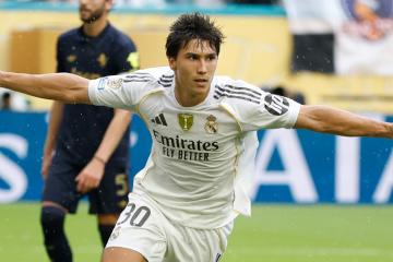García: “Es inexplicable, estoy muy feliz por estos tres goles”
