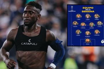 Eryc Castillo fue incluido en el equipo ideal de la fecha en la Sudamericana