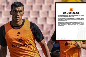 Atlético Grau anunció la salida de Leonel Solís y su futuro estaría en Sport Boys