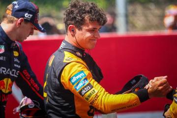 Norris fue primero en la 'qualy' del GP de Bélgica