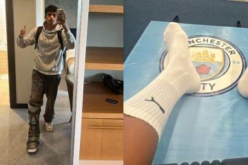 ¡Qué mala suerte! Kluiverth Aguilar sufrió rotura del tendón de Aquiles entrenando con reserva del City