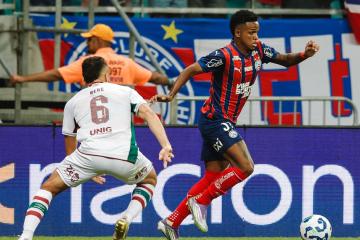 Bahía venció a Fluminense en la ida de los octavos de final de la Copa de Brasil