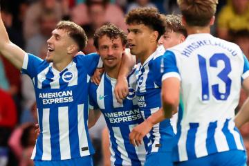 Brighton goleó a Oxford United y avanzó a 16avos de la Carabao Cup