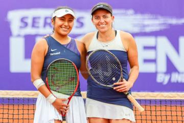 Romina Ccuno clasificó a cuartos de final en el ITF W15 de Santiago también en dobles