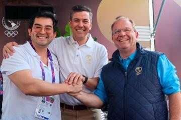 (FOTOS) Presidente del COP tuvo encuentro con el presidente de Paraguay en Asunción 2025
