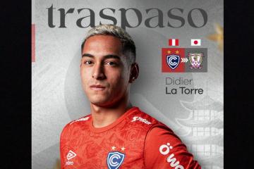 Cienciano confirmó traspaso de Didier la Torre a fútbol japonés