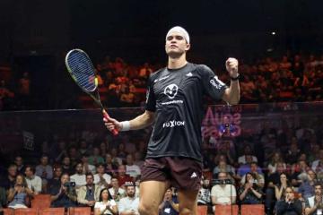 ¡Diego Elías avanzó a 'semis' del London Squash Classic tras vencer al egipcio Ibrahim!