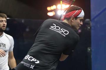 ¡Buena, 'Puma'! Diego Elías venció a Ibrahim y ya está en cuartos del CIB Egyptian Open