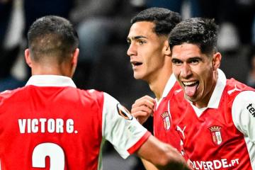 Sporting Braga debutó en la Europa League con triunfo ante Feyenoord