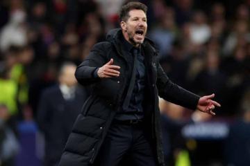 Simeone: "La exigencia de un título la tenemos siempre, no me hace feliz ser tercero"