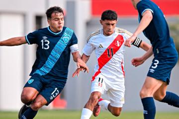 (FOTOS) Selección peruana Sub 18 igualó sin goles ante Guatemala en amistoso