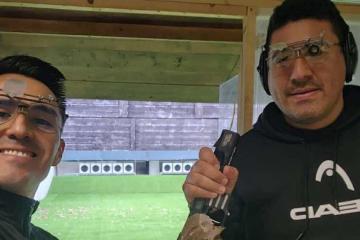 Tiradores Marko Carrillo y Kevin Altamirano realizan base de entrenamientos en Italia