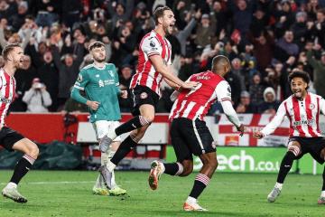 Brentford le dio un nuevo golpe al Liverpool en la Premier League