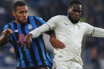 Atalanta y Lazio empataron sin goles