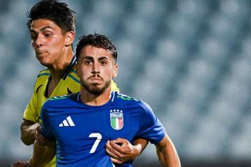 Pérez Vinlöf fue titular en la caída de Suecia ante Italia en Clasificatorias al Europeo Sub 21