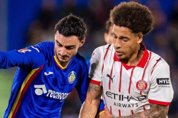 Getafe venció 2-1 al Girona y sumó su tercer triunfo consecutivo en la temporada