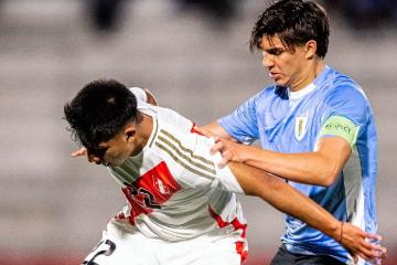 Selección peruana U18 cayó ante Uruguay en amistoso