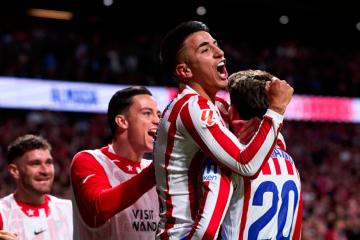 Atlético de Madrid venció por la mínima a Osasuna