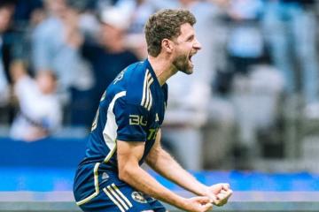 Cabrera ingresó en goleada de Vancouver Whitecaps ante San José por la MLS