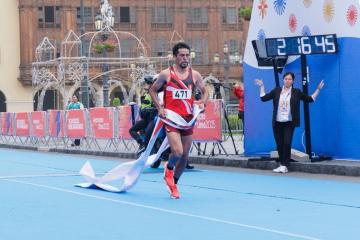 Ferdinand Cereceda ganó la maratón y consiguió el primer oro para Perú en los Bolivarianos
