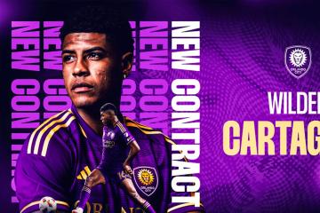 Wilder Cartagena renovó contrato con Orlando City hasta 2026