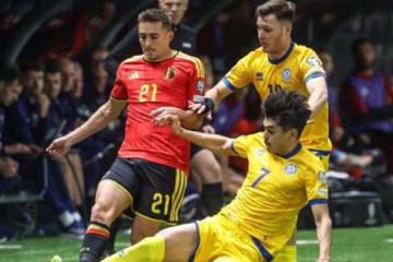 ¡Tendrá que esperar! Bélgica empató 1-1 con Kazajistán