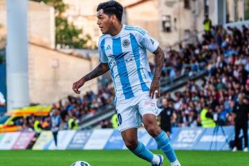 Grimaldo tuvo minutos en empate del Riga