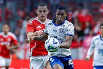 Bahía rescató empate al final ante Internacional por el Brasileirao