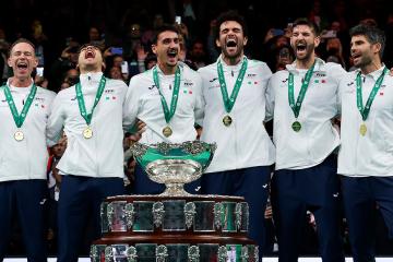 Tres al hilo: Italia volvió a consagrarse campeón de la Copa Davis