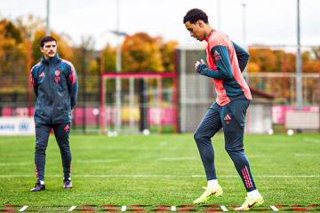 Recuperación rápida: Jamal Musiala volvió a entrenar con balón