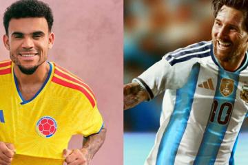 Argentina y Colombia presentaron las camisetas que usarán en el Mundial 2026