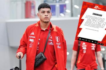 Joao Grimaldo es baja en Perú para amistosos ante Rusia y Chile