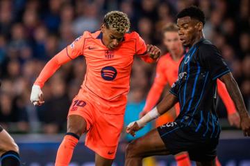 ¡Partidazo! Brujas igualó 3-3 ante Barcelona en la Champions