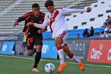 Perú Sub 17 empató 1-1 con Colombia en el inicio de la Copa UC que se juega en Chile