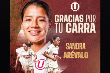 Sandra Arévalo no continuará en la 'U'