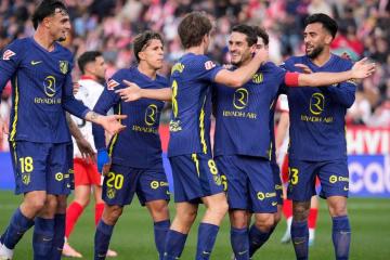 Atlético de Madrid goleó al Girona