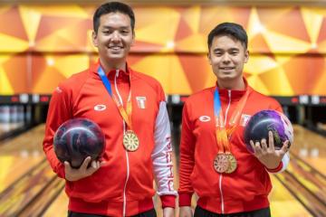 Yum Ishikawa y Daiji Yuzuriha, el dúo de oro del Bowling Nacional