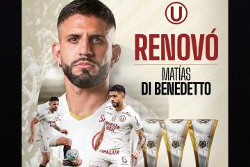 Di Bendetto extendió su contrato con Universitario