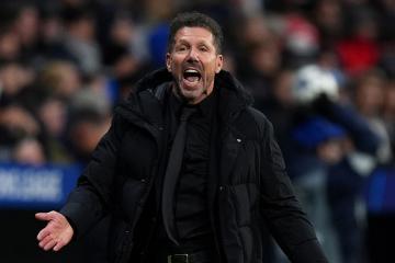 Simeone: “Me voy contento con el partido, competimos muy bien con un equipo que juega muy bien”