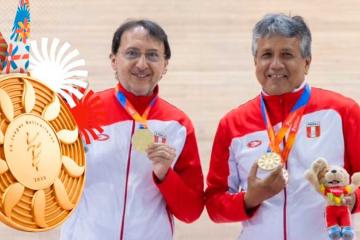 Dupla peruana conquistó el oro en 3 bandas en Bolivarianos