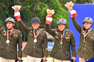 Perú logró medalla de plata en Eventing en Juegos Bolivarianos