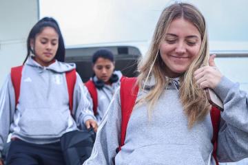 Selección femenina llegó a Venezuela para partido de la Liga de Naciones