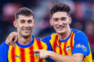 Valencia venció a Sporting Gijón y se metió a octavos de final de la Copa del Rey