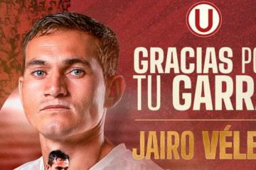 ¡Es oficial! Universitario se despidió de Jairo Vélez