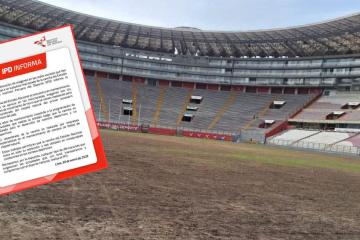 IPD: "Cancha del Estadio Nacional se encuentra en mantenimiento"