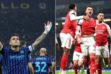 Inter busca asegurar su victoria ante el invicto Arsenal en la Champions League