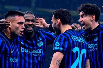 Inter Milan ganó y se mantiene en la cima de la Serie A
