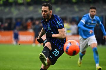 Inter Milan igualó ante Napoli y sigue en la cima de la Serie A